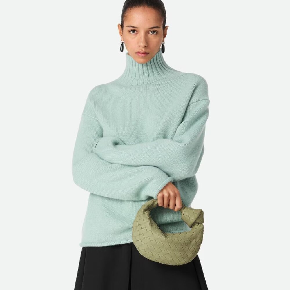 Bottega Veneta Mini Jodie in Travertine